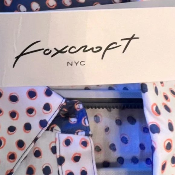 Foxcroft Vienna Demure Dots Shirtdress - Picture 6 of 9